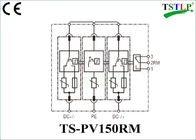 150v / 600v / 750v / 1000v Industrial Surge Suppressor For Photovoltaic / Solar PV
