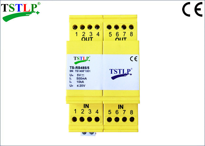 Industrial Bus Control Industrial Surge Protector , RS422 / RS485 Voltage Surge Protector