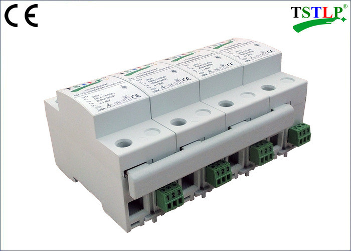 8 Mods Din Rail Mount Three Phase Lightning Surge Protector For Db Board