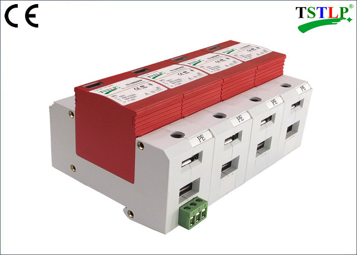 CE Certified 3 Phase Surge Suppressor ,  30kA Mov Ac Surge Suppressor With Din Rail Mounted