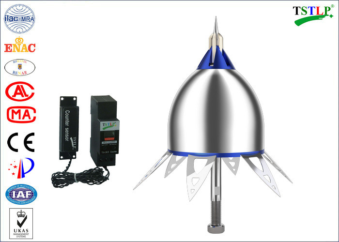408mm Height ESE Lightning Arrestor Air Terminal Radius Protection Reaches 120m