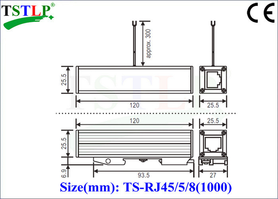 Single Port Ethernet Surge Protection Devices 5v - 1000MBit Vs Cat6 Surge Arrester